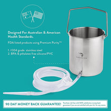 Load image into Gallery viewer, Premium-Purity™ Non-Toxic Stainless Steel Enema Bucket Kit
