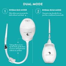 Load image into Gallery viewer, 13 oz Easy-Clean Enema Bulb dual mode enema bag mode and enema bulb mode
